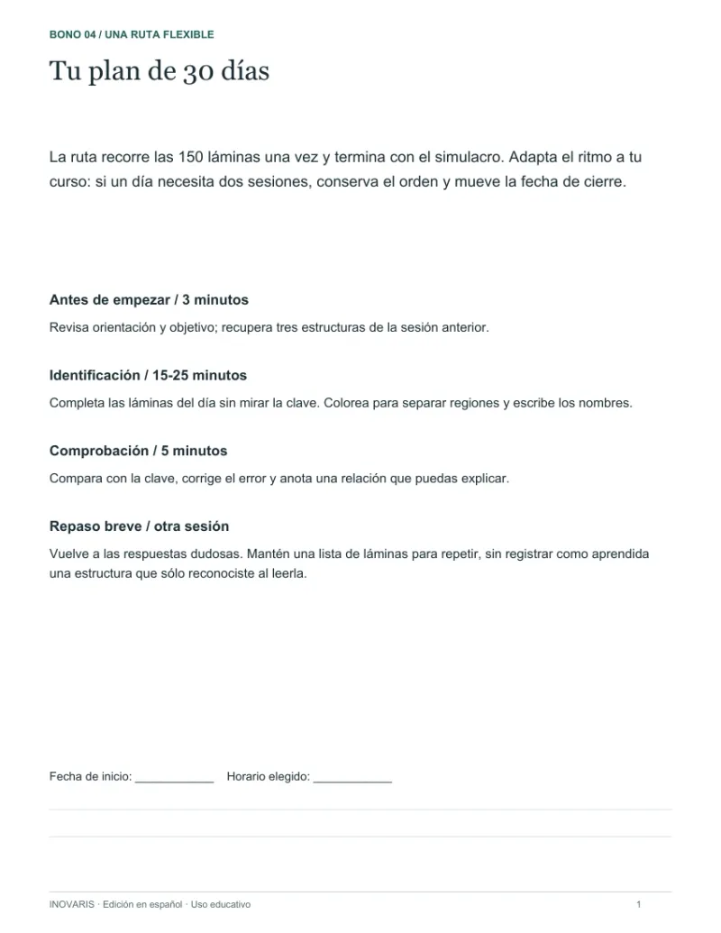 Plan de 30 días